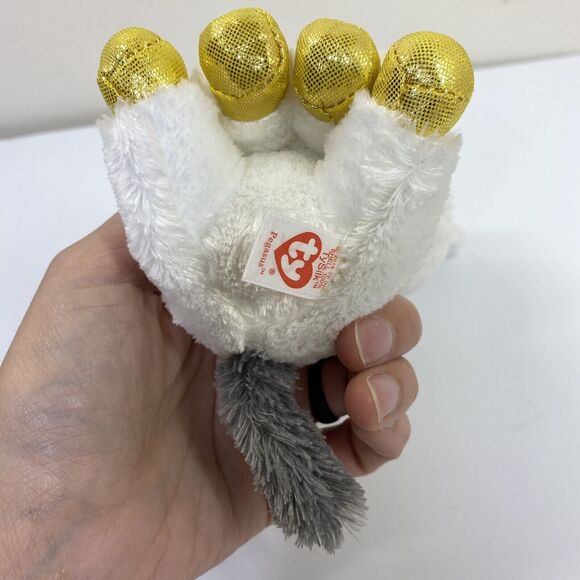 Beanie Boo Pegasus 6” Plush Ty Silk White Unicorn Stuffed Animal Toy Loose Tag - Picture 8 of 12